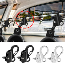 Load image into Gallery viewer, 1PC 304 Stainless Steel Quick Thread Hook Adjustable Sliding Anchor for Mudguard &amp; Marine Hardware Yacht Boat Accessories
