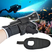 Load image into Gallery viewer, 1PC Diving Fishing Flashlight Fixed Gloves Self-Adhesive Cloth Fixed Outdoor Portable Flashlight Oxford Cloth Protective Case
