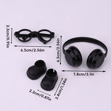 Load image into Gallery viewer, Miniature Headset for 17cm Labubu Dolls Cute DIY Doll Glasses Shoes Fashion Accessories Lovely Outfit Gifts for Girls Friends
