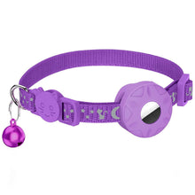 Load image into Gallery viewer, Adjustable Anti Loss Collar Reflective Star Moon Cat Dog Collar Airtag Pet Collar with Bell Cute Pet Cat Positioning Collar for Airtag Pet Collar
