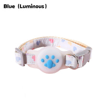 Load image into Gallery viewer, Cute Cat Paw Night Light Tracker Footprint Protection Cover Pet Collar Pet Loss Prevention Collar for Airtag Pet Collar
