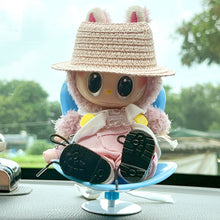 Load image into Gallery viewer, For 17cm Labubu Plush Brava Toy Accessories Chair Furniture Air Conditioning Vent Bracket Car Safety Seat Chair
