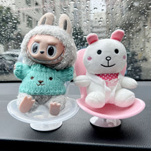 Load image into Gallery viewer, For 17cm Labubu Plush Brava Toy Accessories Chair Furniture Air Conditioning Vent Bracket Car Safety Seat Chair
