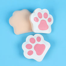 Load image into Gallery viewer, Cute Cat's Paw Cotton Candy Powder Puff Toast Bun Liquid Foundation BB Cream Air Cushion Powder Box Makeup Egg Powder Puff

