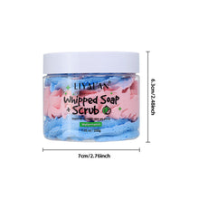Load image into Gallery viewer, Floral Soap Cleansing Keratin Scrub Soap Whipping Soap Coconut Watermelon Mango Body Scrub for Bathing

