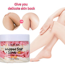 Load image into Gallery viewer, Floral Soap Cleansing Keratin Scrub Soap Whipping Soap Coconut Watermelon Mango Body Scrub for Bathing
