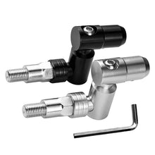 Load image into Gallery viewer, 360° Adjustable Aluminum Motorcycle Mirror Riser Adapters Extension Mounts Bracket 10mm Screw
