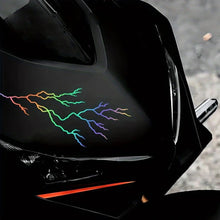 Load image into Gallery viewer, Motorcycle Body Stickers Decoration Lightning Crack Style Pull Flower Waterproof Front Head Decal
