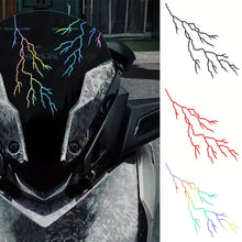 Load image into Gallery viewer, Motorcycle Body Stickers Decoration Lightning Crack Style Pull Flower Waterproof Front Head Decal
