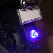 Load image into Gallery viewer, 1pc/2pcs/4pcs Motorcycle Car Solar Power Strobe Warning Light Colorful Motorbike Waterproof LED Night Rear Collision Flashing Siganl Lamp
