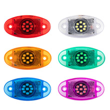 Load image into Gallery viewer, 12-24V 9 LED Truck Side Warning Light Muticolor Waterproof Car Width Lamp Trailer Bus Van Signal Marker Bulb
