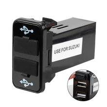 Load image into Gallery viewer, Car Charger Dual USB Quick QC3.0 Charger Adapter Phone Auto Vehicle Car Charger For Suzuki
