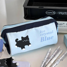 Load image into Gallery viewer, Simple Dogs Cats Large Capacity Pencil Bag Fresh Quilting Stationary Storage Bags For Girls Makeup Pouch Pencil Case
