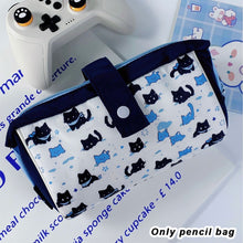 Load image into Gallery viewer, Simple Dogs Cats Large Capacity Pencil Bag Fresh Quilting Stationary Storage Bags For Girls Makeup Pouch Pencil Case
