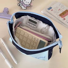 Load image into Gallery viewer, Simple Dogs Cats Large Capacity Pencil Bag Fresh Quilting Stationary Storage Bags For Girls Makeup Pouch Pencil Case
