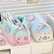 Load image into Gallery viewer, Kawaii House Design Pencil Bag Large Capacity Storage Student Stationery Desk Organizer School Supplies Makeup Pouch Pencil Case
