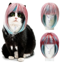 Load image into Gallery viewer, Pet Wigs Cosplay Props Funny Dogs Cats Cross-Dressing Hair Hat Costumes Head Accessories For Halloowen Christmas Pets Supplies
