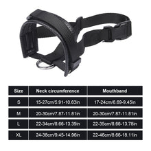 Load image into Gallery viewer, Anti Barking Dog Muzzle For Small Large Dogs Adjustable Mesh Breathable Pet Mouth Muzzles Nylon Straps Dog Accessories
