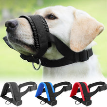 Load image into Gallery viewer, Anti Barking Dog Muzzle For Small Large Dogs Adjustable Mesh Breathable Pet Mouth Muzzles Nylon Straps Dog Accessories
