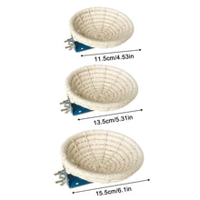 Load image into Gallery viewer, Handmade Natural Straw Cotton Rope Bird Nest Pigeon House Nest Bird Cage Outdoor Decorative Weaved Hanging Parrot Nest
