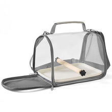 Load image into Gallery viewer, Bird Travel Carrier Portable Transport Bird Cage With Stand Stick Small Pet Multi-functional Parrot Bird Hamster Lizard Bag Outdoor
