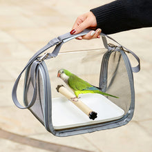 Load image into Gallery viewer, Bird Travel Carrier Portable Transport Bird Cage With Stand Stick Small Pet Multi-functional Parrot Bird Hamster Lizard Bag Outdoor
