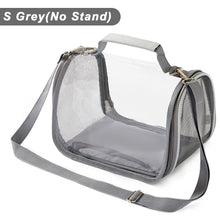 Load image into Gallery viewer, Bird Travel Carrier Portable Transport Bird Cage With Stand Stick Small Pet Multi-functional Parrot Bird Hamster Lizard Bag Outdoor
