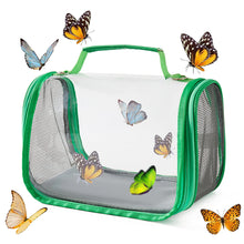Load image into Gallery viewer, Bird Travel Carrier Portable Transport Bird Cage With Stand Stick Small Pet Multi-functional Parrot Bird Hamster Lizard Bag Outdoor
