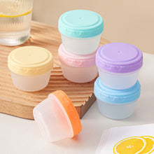 Load image into Gallery viewer, 2oz/60ml Reusable Food Grade PP Salad Sauce Container with Lids Leakproof Camping Hiking Picnic Outdoor Sauce Dispenser
