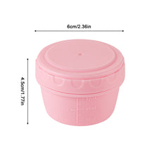 Load image into Gallery viewer, 2oz/60ml Reusable Food Grade PP Salad Sauce Container with Lids Leakproof Camping Hiking Picnic Outdoor Sauce Dispenser
