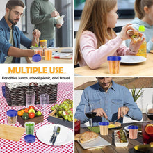Load image into Gallery viewer, 10PCS 4oz/120ml Reusable Food Grade PP Salad Sauce Container with Lids Leakproof Camping Hiking Picnic Outdoor Sauce Dispenser
