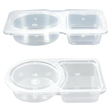 Load image into Gallery viewer, 5/10/20PCS 4.4oz/130ml Reusable Food Grade PP Salad Sauce Container with Lids Leakproof Camping Hiking Picnic Outdoor Sauce Dispenser
