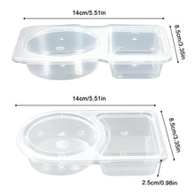 Load image into Gallery viewer, 5/10/20PCS 4.4oz/130ml Reusable Food Grade PP Salad Sauce Container with Lids Leakproof Camping Hiking Picnic Outdoor Sauce Dispenser
