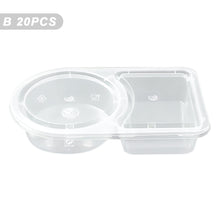Load image into Gallery viewer, 5/10/20PCS 4.4oz/130ml Reusable Food Grade PP Salad Sauce Container with Lids Leakproof Camping Hiking Picnic Outdoor Sauce Dispenser
