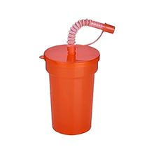 Load image into Gallery viewer, Rainbow Color Straw Cups Reusable Spill-Proof Drinking Cups with Lids and Straws for Birthday Party Xmas Juice Mug Water Bottle

