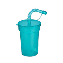 Load image into Gallery viewer, Rainbow Color Straw Cups Reusable Spill-Proof Drinking Cups with Lids and Straws for Birthday Party Xmas Juice Mug Water Bottle
