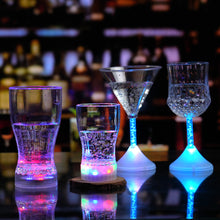 Load image into Gallery viewer, 185-550ml Flashing Cup Wine Beer Whisky Mug Water Induction Cola Drinking Cup LED Automatic Glowing Cup Party Decorative Supplies
