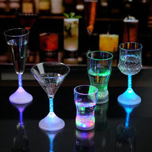 Load image into Gallery viewer, 185-550ml Flashing Cup Wine Beer Whisky Mug Water Induction Cola Drinking Cup LED Automatic Glowing Cup Party Decorative Supplies
