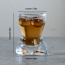 Load image into Gallery viewer, Creative Body Shape Glass Cup Whiskey Glasses Wine Shot Glass Cup Sexy Lady Men Body Shape Chest Beer Cup for Vodka Whiskey Beer
