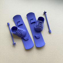 Load image into Gallery viewer, For 17cm Labubu Dolls Snowboard Cute Plastic Skiing Shoes Ski Pole for Dolls Macaron Dolls Toy Glasses Accessories
