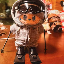 Load image into Gallery viewer, For 17cm Labubu Dolls Snowboard Cute Plastic Skiing Shoes Ski Pole for Dolls Macaron Dolls Toy Glasses Accessories
