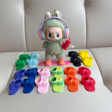 Load image into Gallery viewer, For 17cm Labubu Dolls Snowboard Cute Plastic Skiing Board for Dolls Macaron Dolls Toy Glasses Accessories
