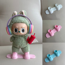 Load image into Gallery viewer, For 17cm Labubu Dolls Snowboard Cute Plastic Skiing Board for Dolls Macaron Dolls Toy Glasses Accessories
