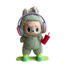 Load image into Gallery viewer, For 17cm Labubu Dolls Snowboard Cute Plastic Skiing Board for Dolls Macaron Dolls Toy Glasses Accessories
