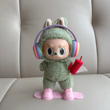 Load image into Gallery viewer, For 17cm Labubu Dolls Snowboard Cute Plastic Skiing Board for Dolls Macaron Dolls Toy Glasses Accessories
