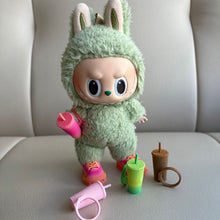 Load image into Gallery viewer, Mini Water Bottle Water Cup Model For 17cm Labubu Learning Scene Accessories Miniature Decoration Doll Accessories
