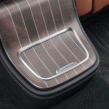Load image into Gallery viewer, Car Center Console Trim Rear Storage Box Protector Chrome Plated Edge Guard Anti-Scratch Interior Accessories Decor for Mercedes-Benz E-Class E300L/E260L 2024-2025
