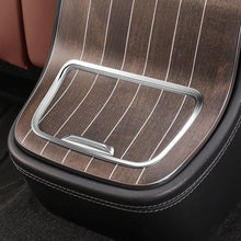Load image into Gallery viewer, Car Center Console Trim Rear Storage Box Protector Chrome Plated Edge Guard Anti-Scratch Interior Accessories Decor for Mercedes-Benz E-Class E300L/E260L 2024-2025
