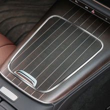 Load image into Gallery viewer, Car Center Console Trim Rear Storage Box Protector Chrome Plated Edge Guard Anti-Scratch Interior Accessories Decor for Mercedes-Benz E-Class E300L/E260L 2024-2025
