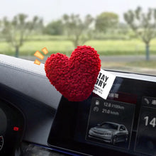 Load image into Gallery viewer, Plush Heart Car Body Rear Interior Decoration Motorcycle Electric Bike Rear Accessories For Girl Women
